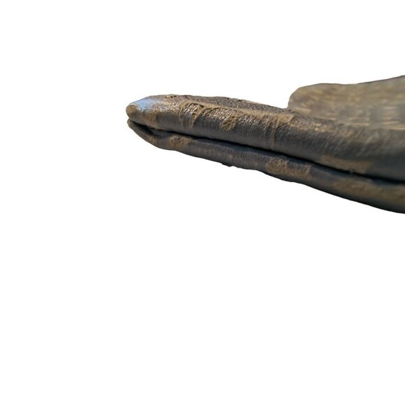 Clare Vivier  Clare V Snake Embossed Fold Over Clutch Light Grey and Blue - Picture 3 of 7